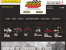 Tablet Screenshot of bargeronpowersportsjesup.com